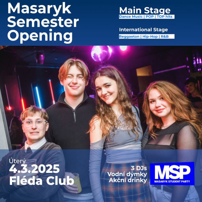 Masaryk Semester Opening @FLÉDA CLUB